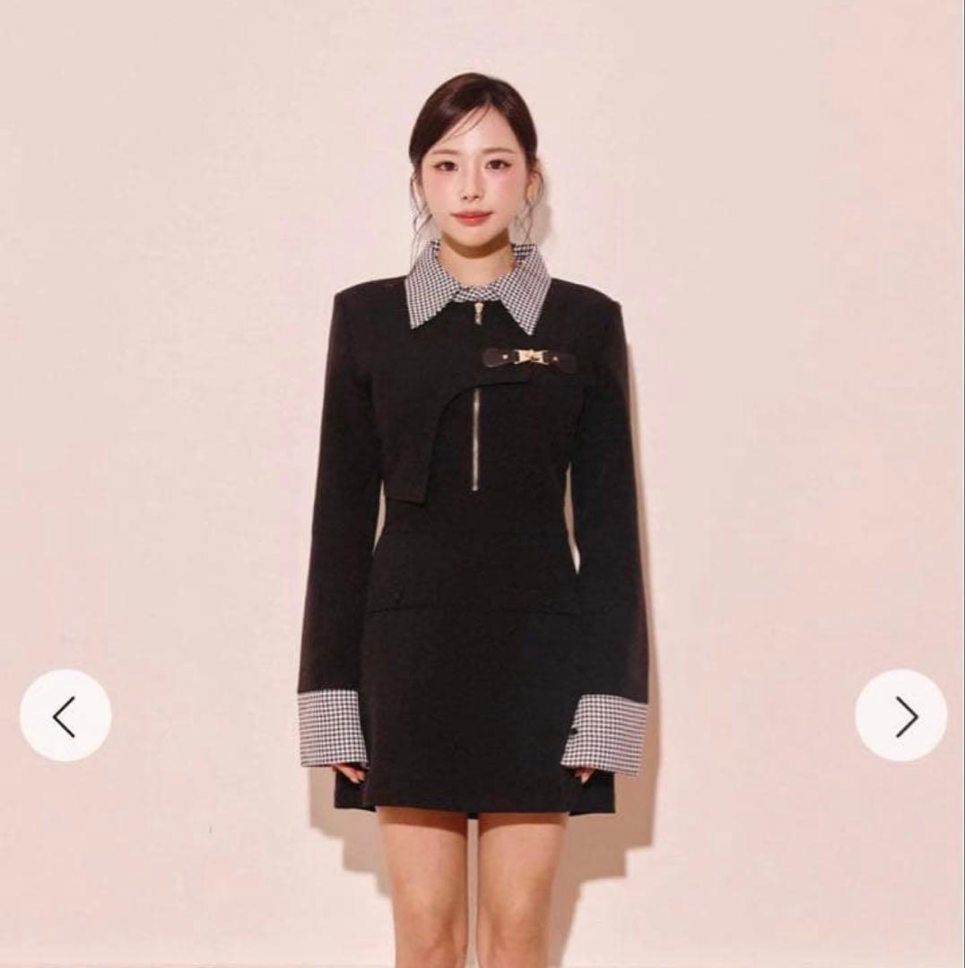 Randy アシンメトリーバックルハウンドワンピース