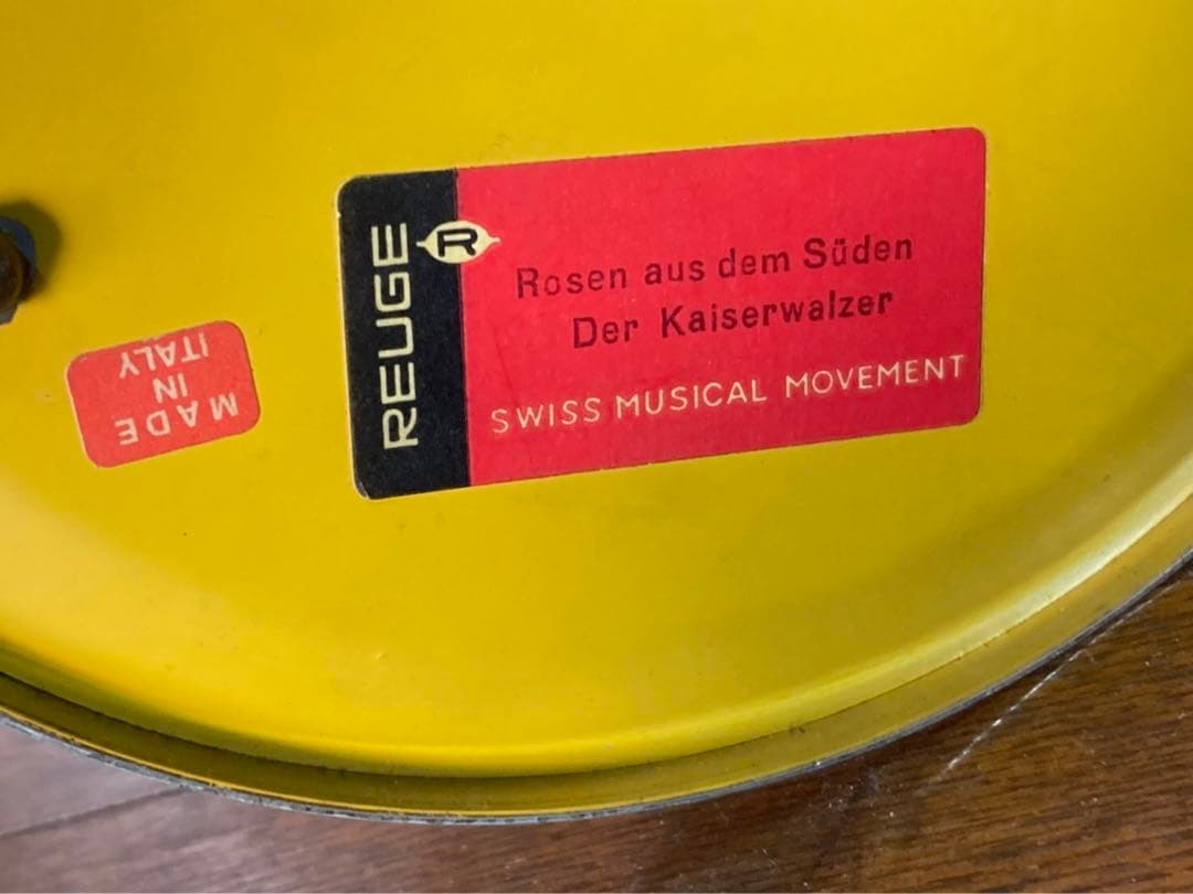 希少品 アンティーク REUGE オルゴール 葉巻 リュージュ 可動品