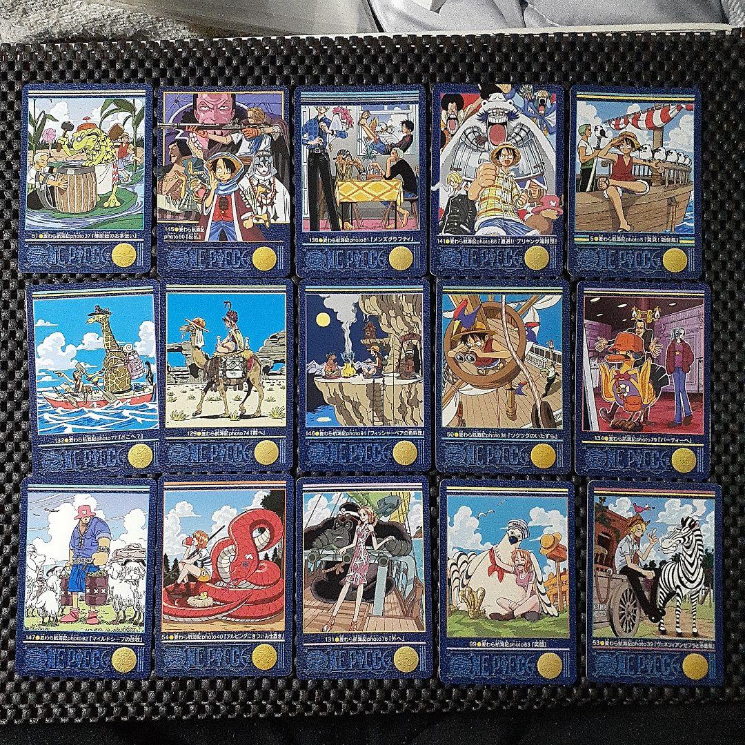 ワンピースビジュアルアドベンチャーカード、キラ、ラメ、シク、ノーマル65枚セット