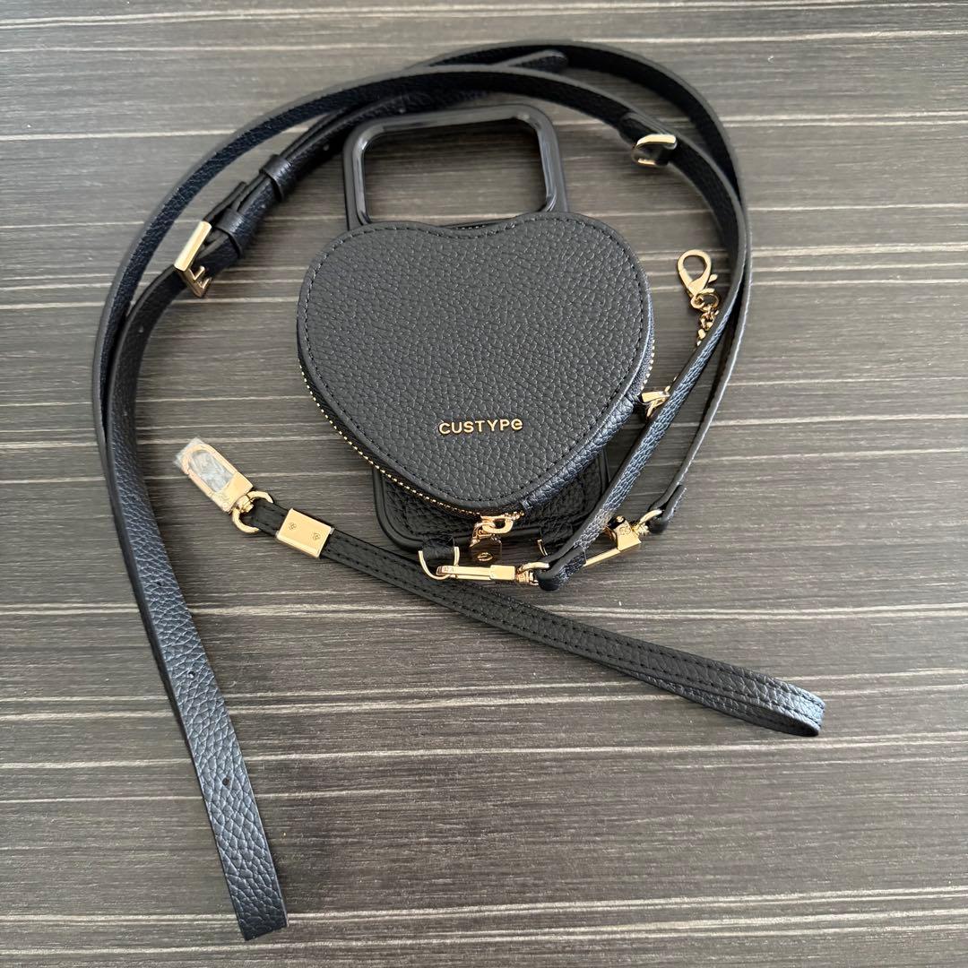 【新中古】CUSTYPEスマホケース/iPhone17Pro/ハートポーチ付き