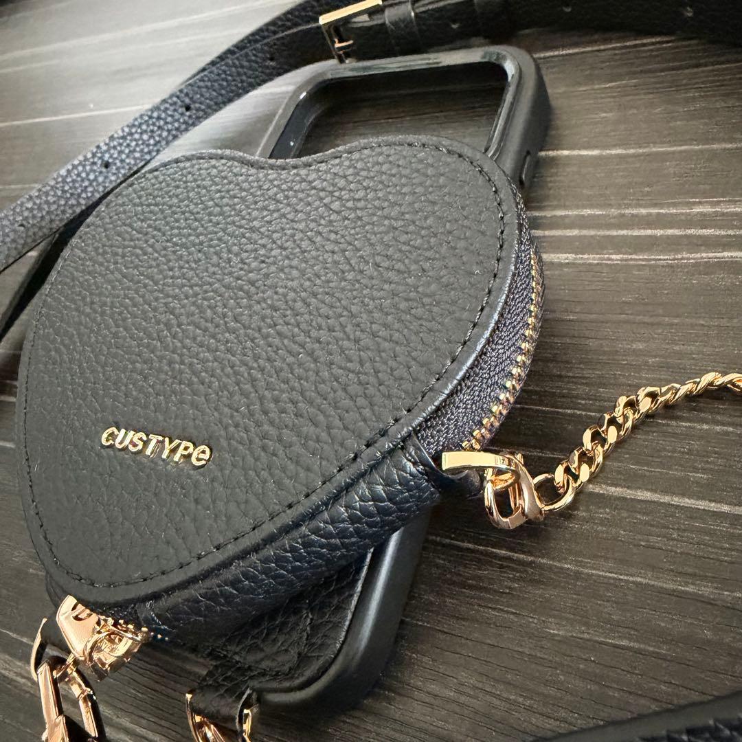 【新中古】CUSTYPEスマホケース/iPhone17Pro/ハートポーチ付き