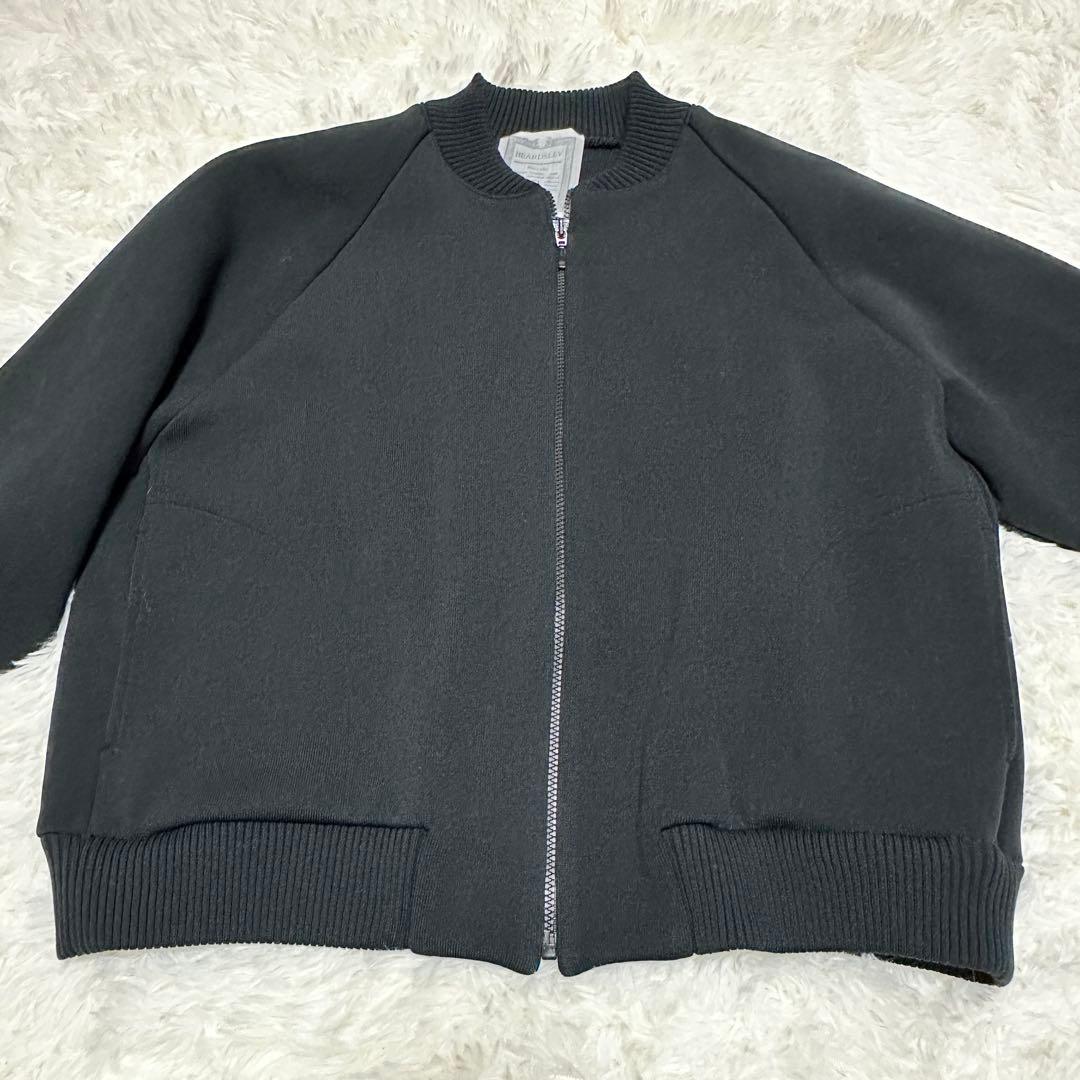 定価44000円 ビアズリー ZIPニットブルゾン ショートジャケット 黒