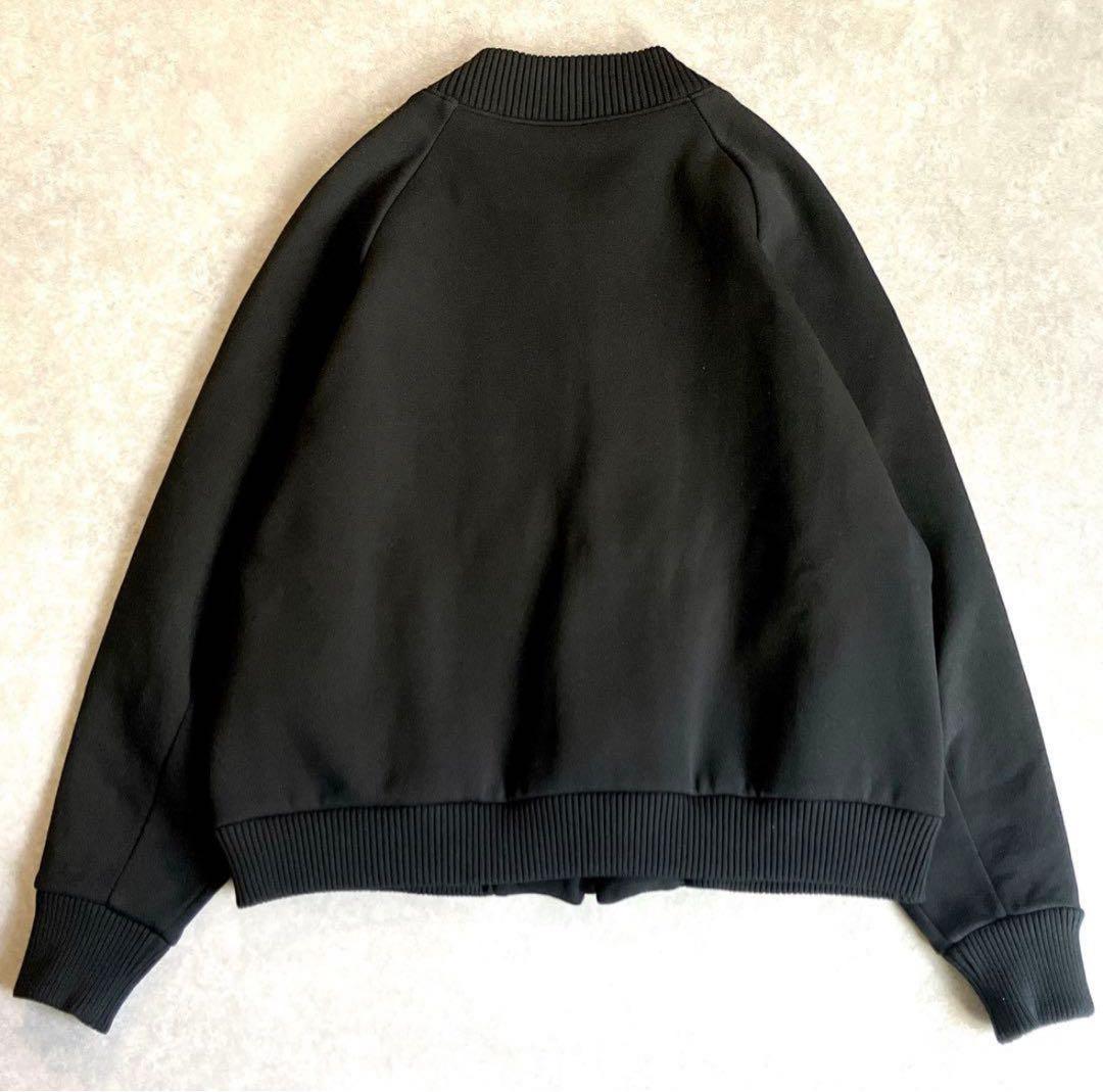 定価44000円 ビアズリー ZIPニットブルゾン ショートジャケット 黒