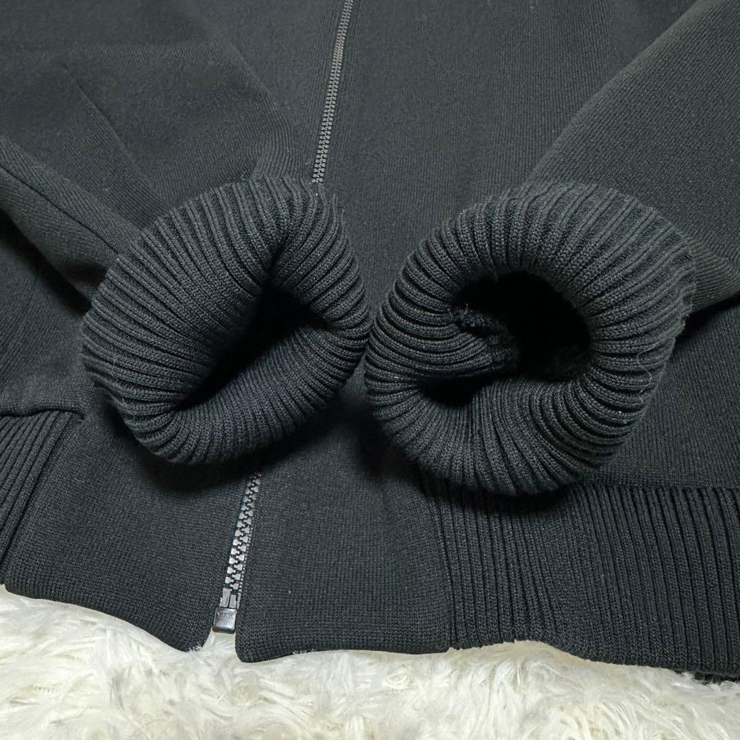定価44000円 ビアズリー ZIPニットブルゾン ショートジャケット 黒
