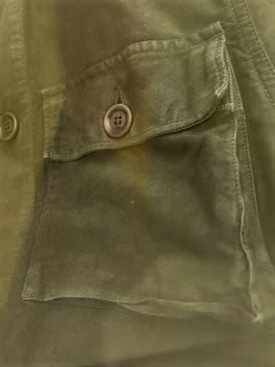 45Rの麦サテンの モッズコート　希少W釦仕様