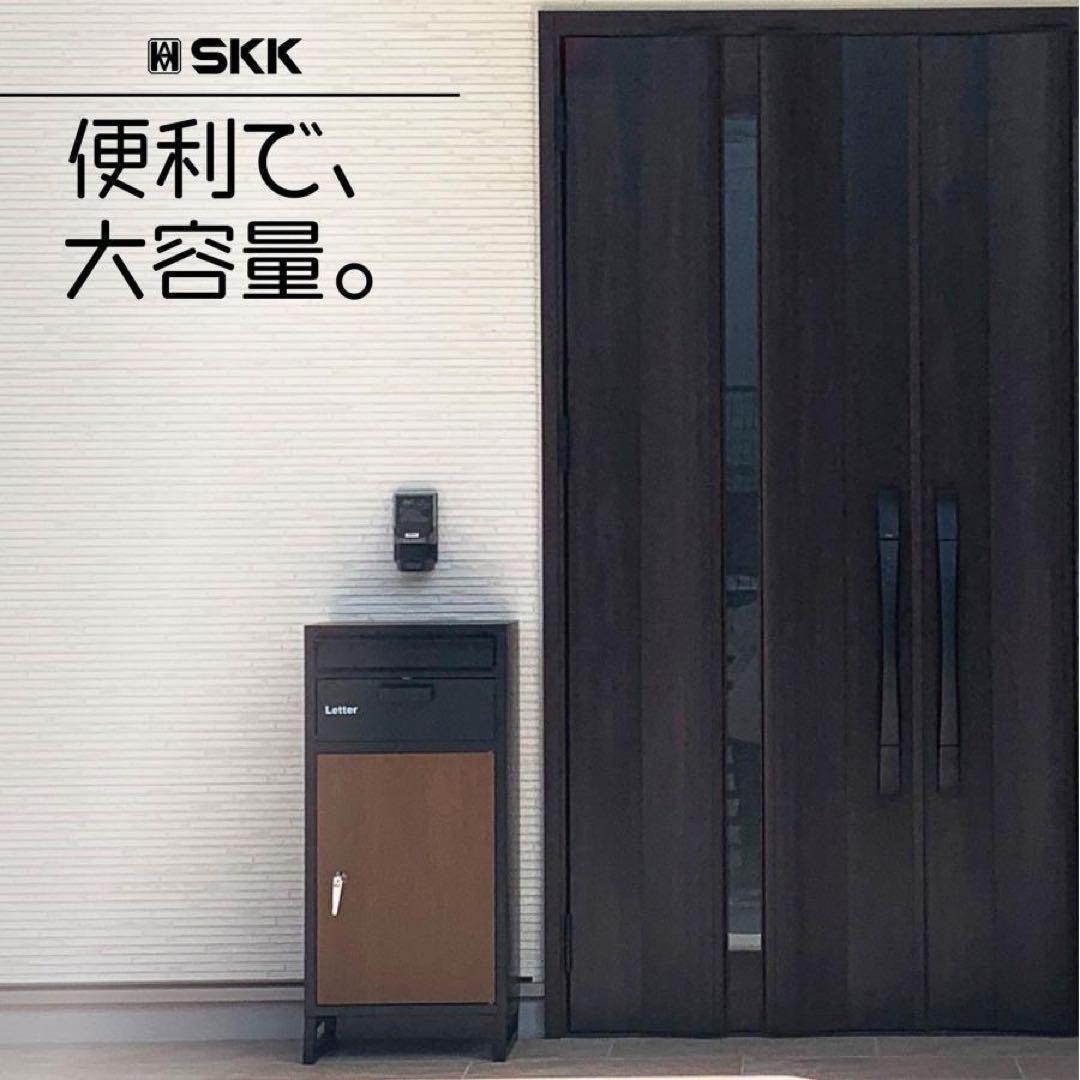 宅配ボックス 防水 屋外 大容量 鍵付き戸建て 置き配 防犯対策 (ナチュラル)