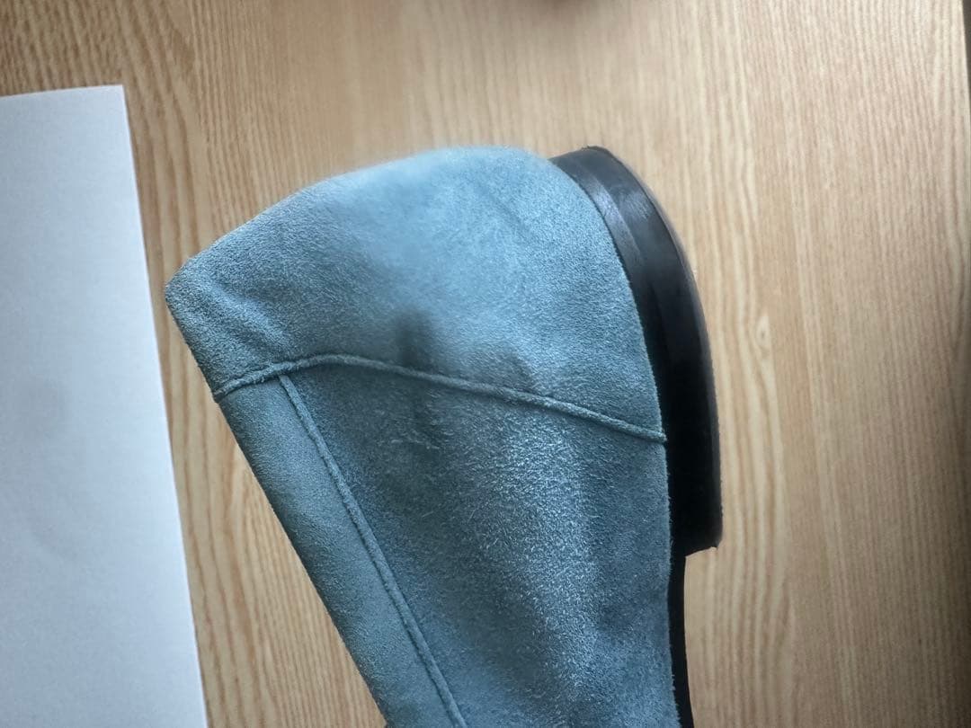 TOD'S スエード ローファー 青