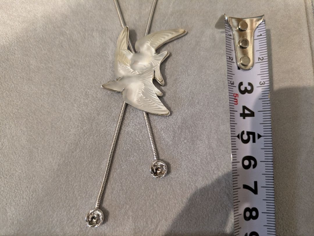 LALIQUE ラリック イロンデル ネックレス シルバー ツバメ つばめ 燕
