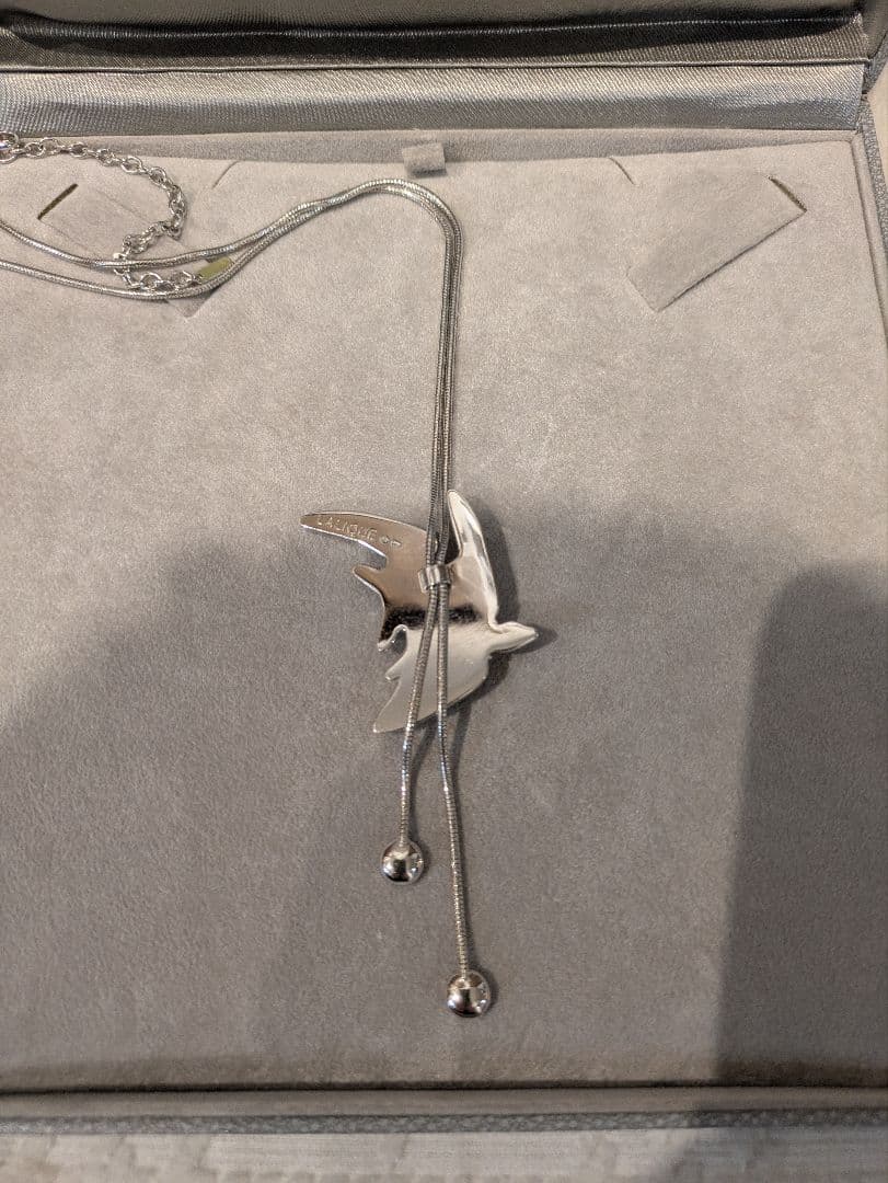 LALIQUE ラリック イロンデル ネックレス シルバー ツバメ つばめ 燕