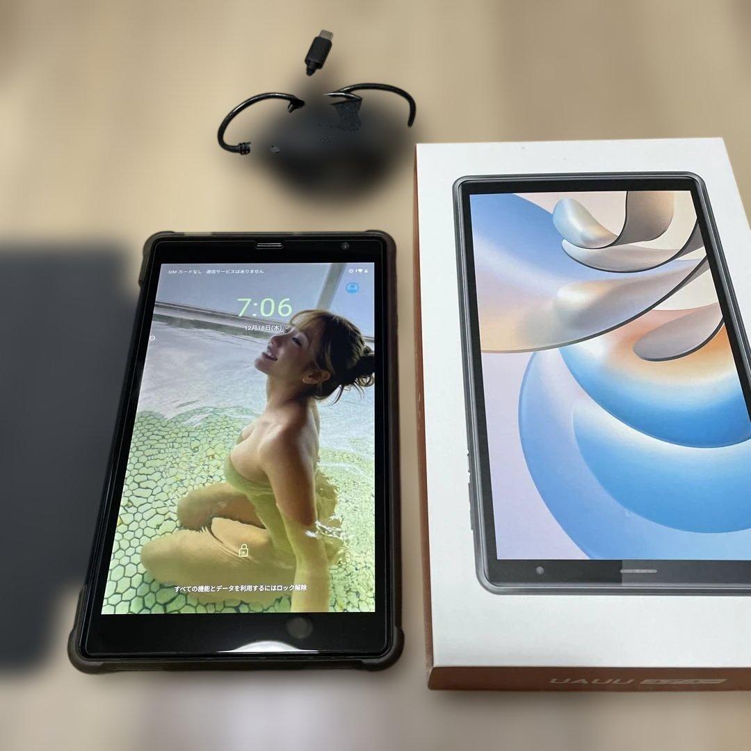 最終値下げ‼️ UAUU T30Androidタブレット8インチ　カバー、ガラス付