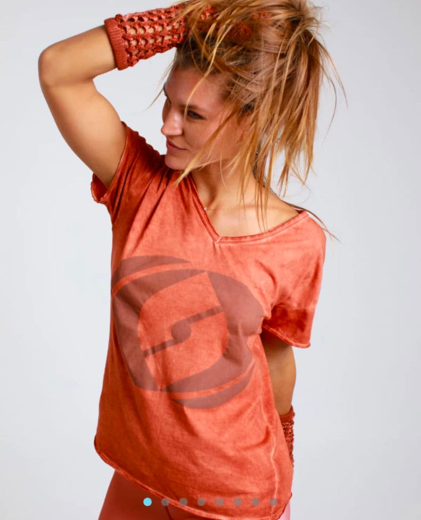 サルセーションsalsation VネックTシャツRUST　Sサイズ