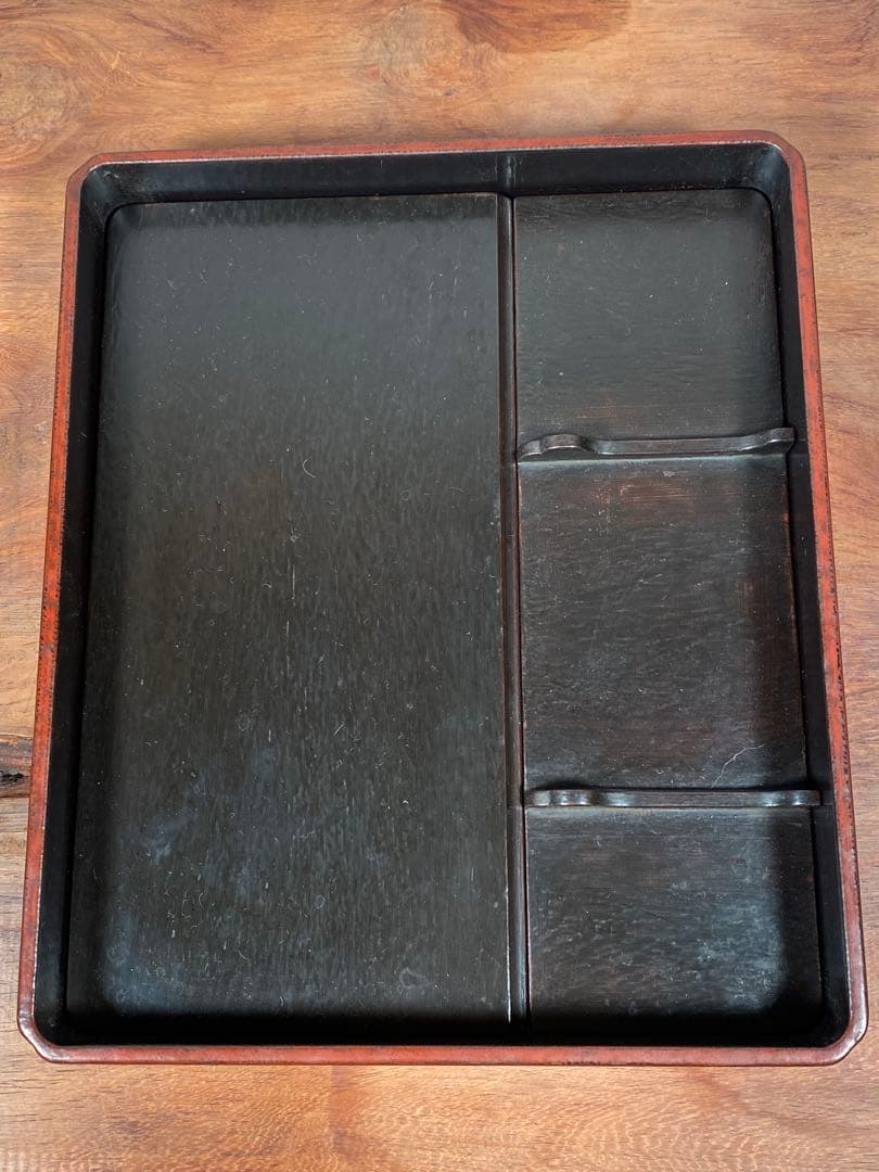 鎌倉彫　博古堂　後藤斎宮　硯箱