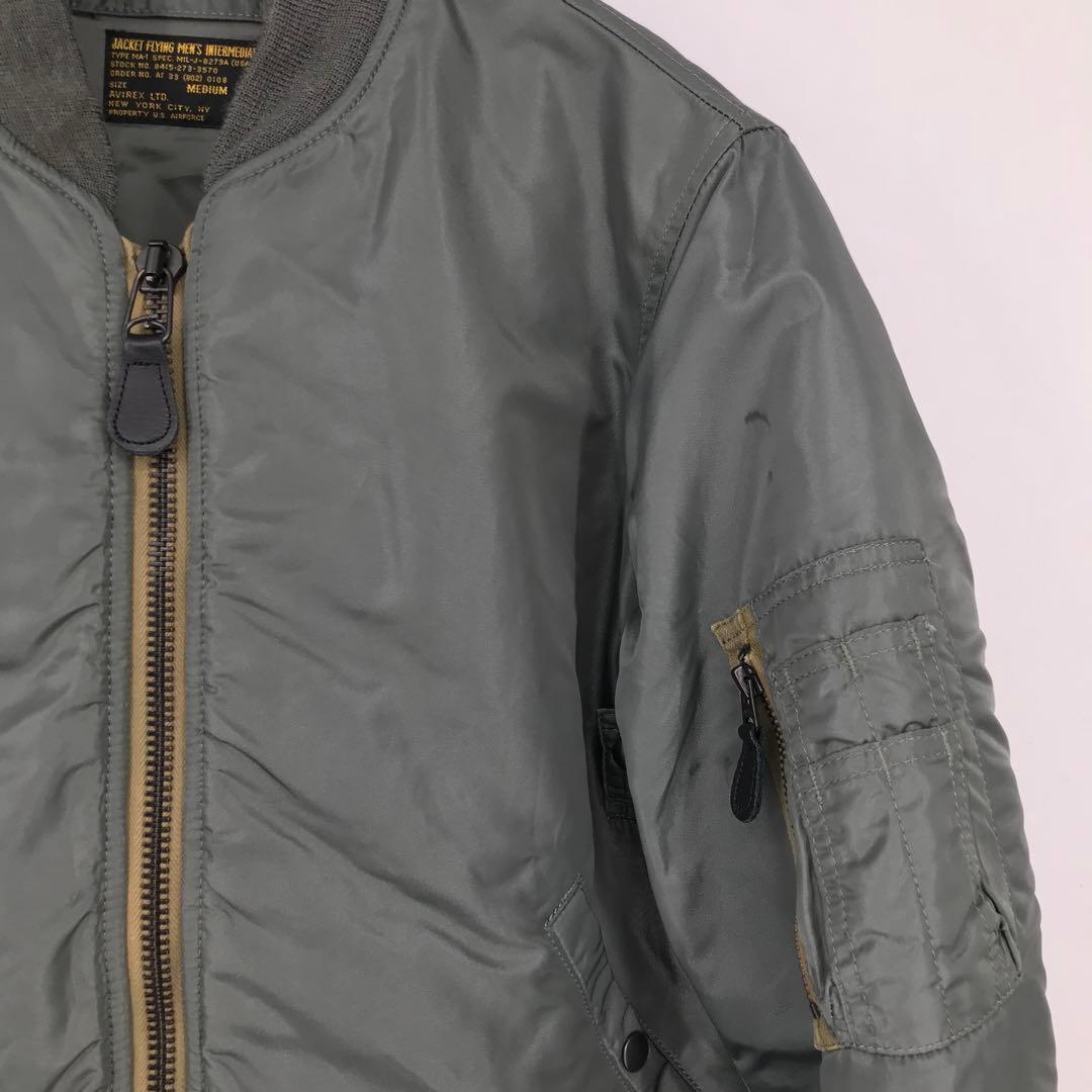AVIREX VINTAGE MA-1 セージグリーン M 6182217