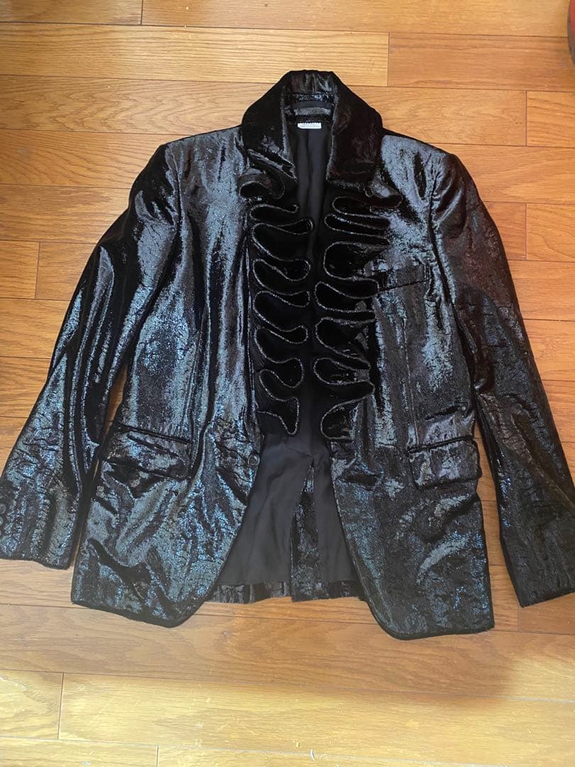 2025春夏コムデギャルソンオムプリュス大人気フリル襟ジャケット美品激安