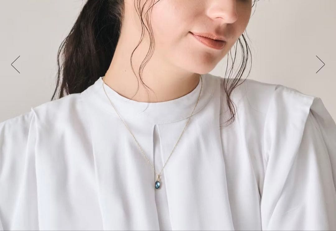 アガット K10 現行品 ネックレス チェーン 45cm ミラーカット スクリュ