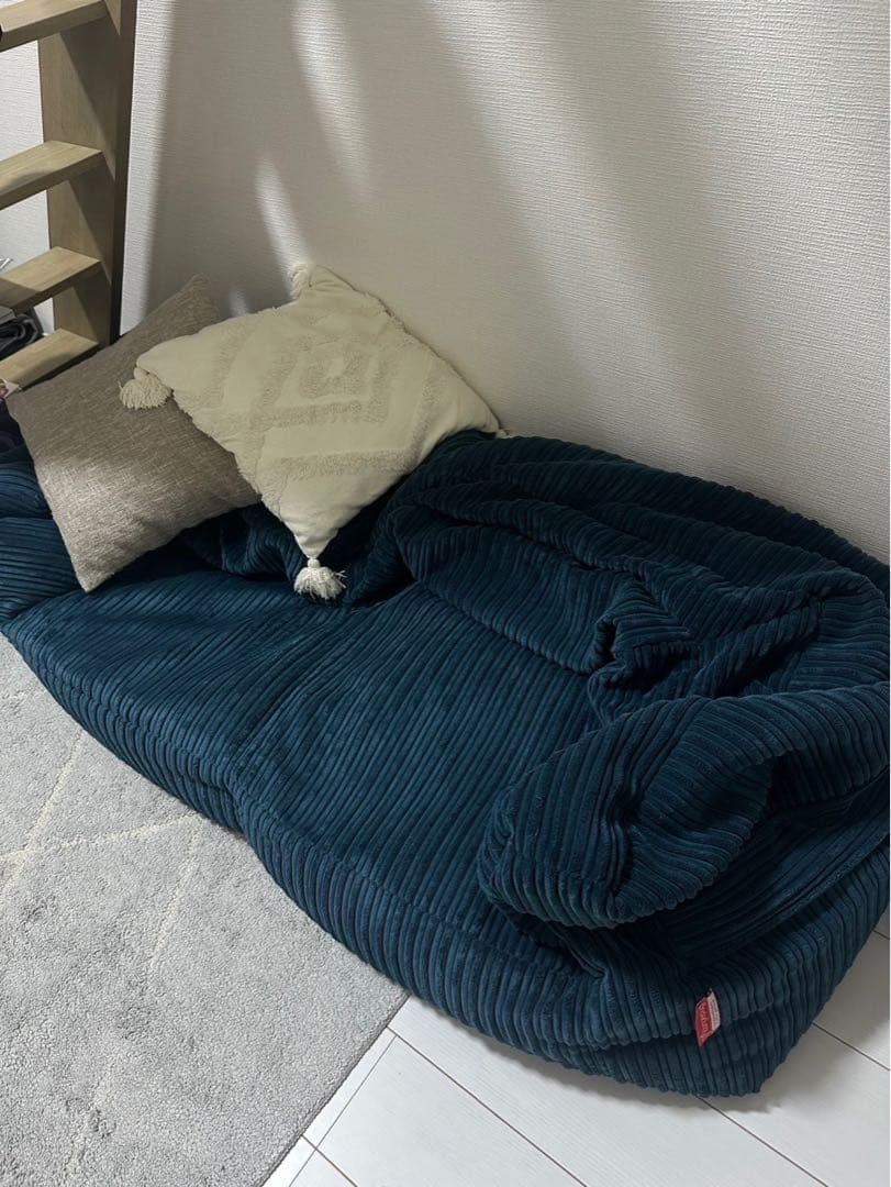 Loungepug 2人掛けアルバートソファビーズクッション コーデュロイ