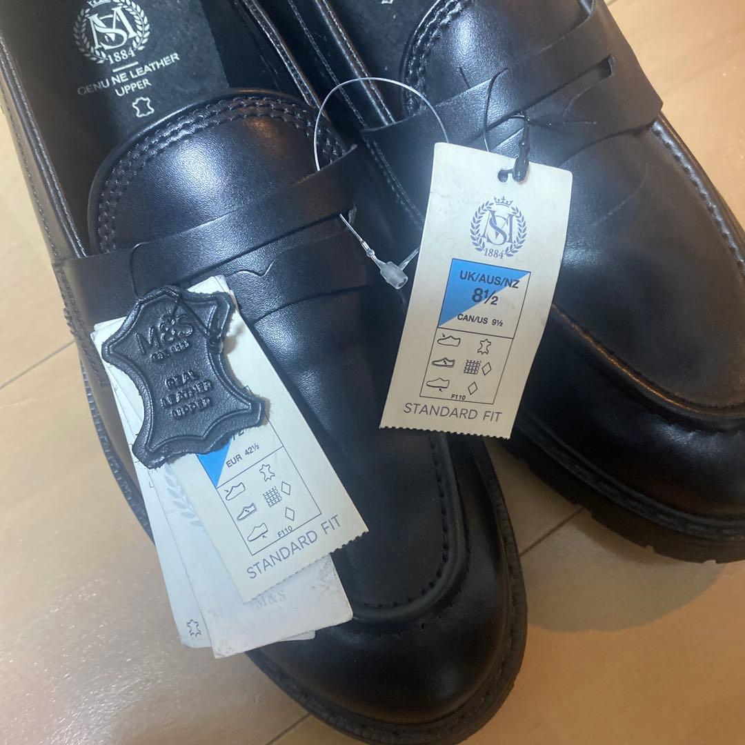 ど*ん様 Marks＆Spencer レザーペニーローファー デッドストック未使