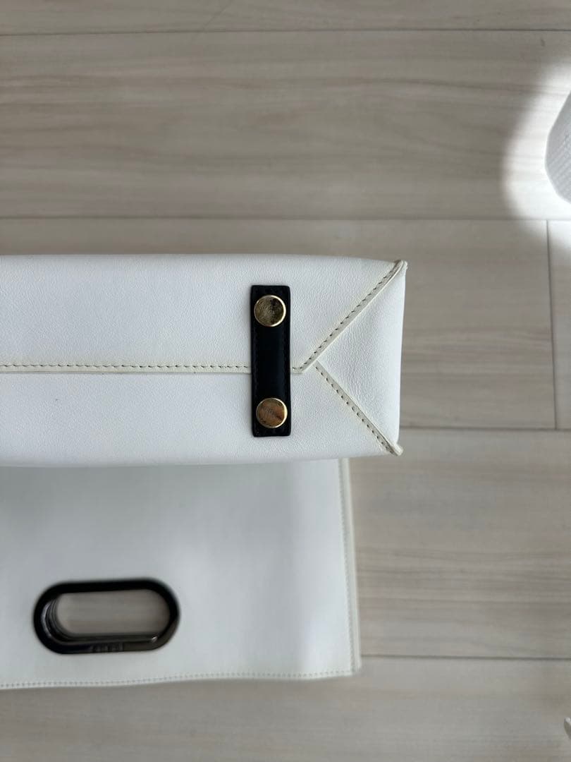 sacai ホワイト ショッパーバッグ