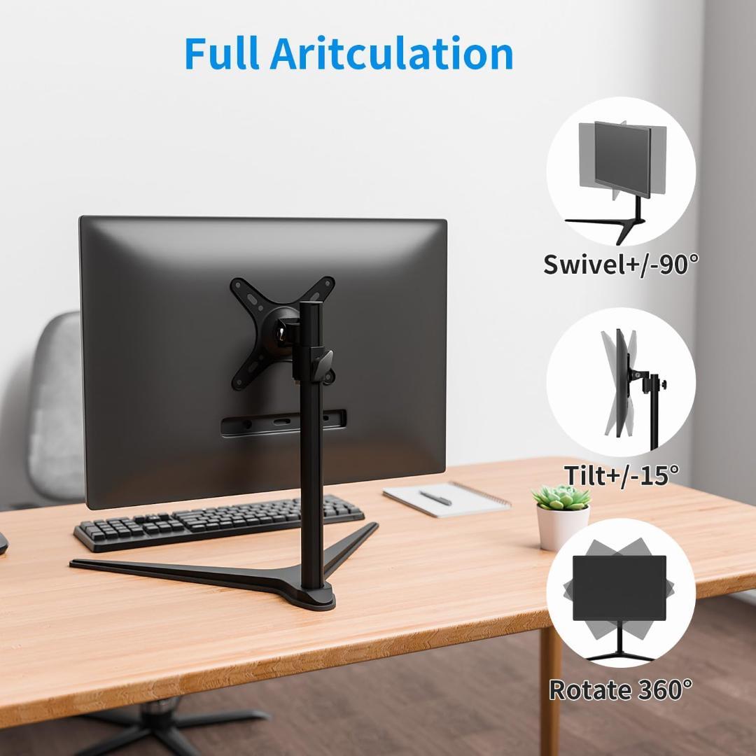 ★ モニターアーム モニタースタンド 高さ調節 画面回転 自立式