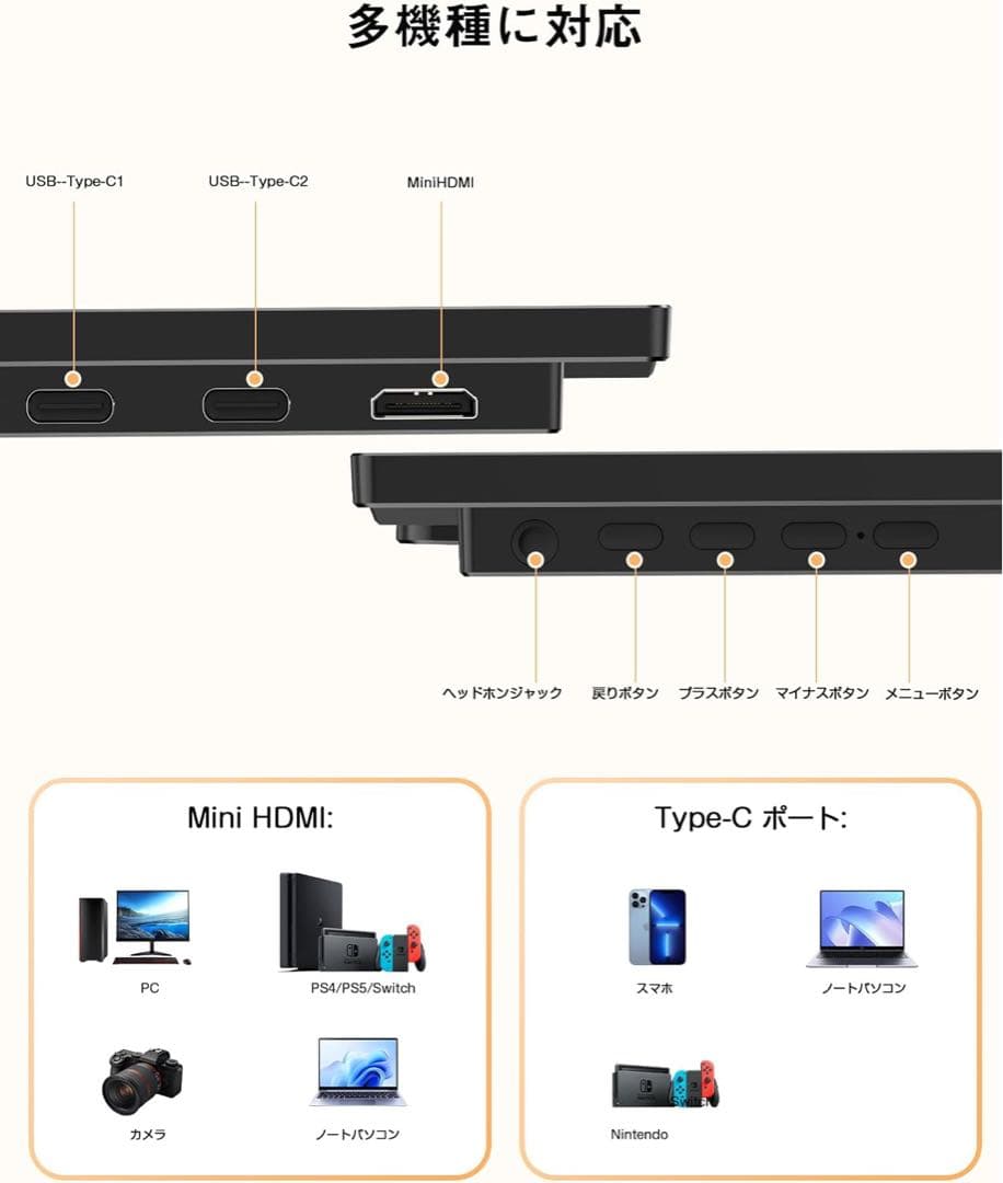 大人気‼️✨ポータブルモニター✨ 15.6インチ モバイルモニター PSE認定済み