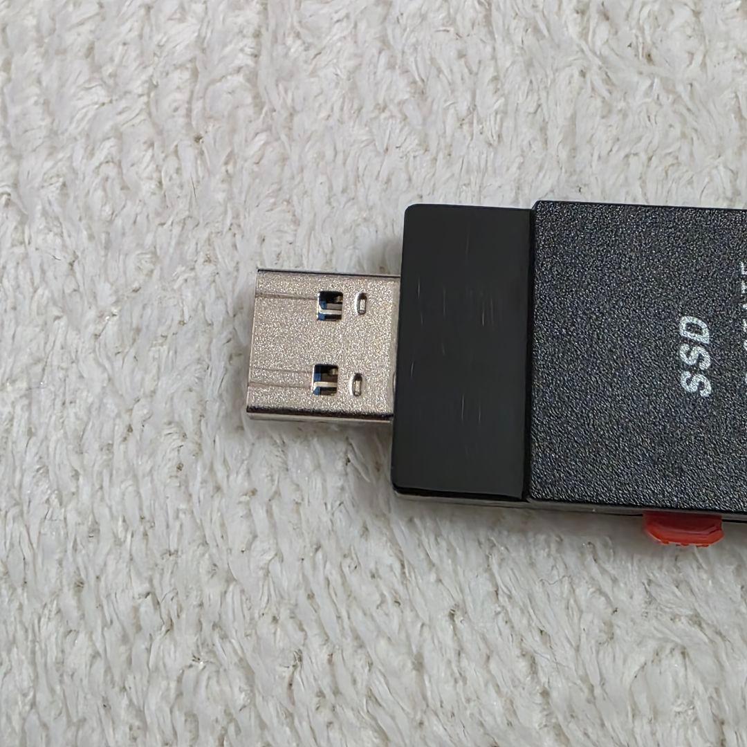 BUFFALO ポータブルSSD USB接続 SSD-PUT1.0U3-BKA