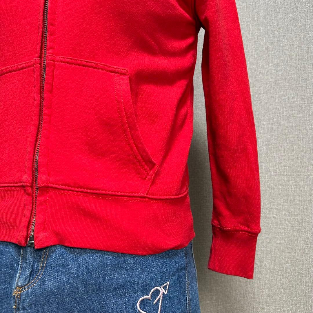 美品 ポロラルフローレン ジップパーカー ビッグポニー 赤 Y2K グランジ
