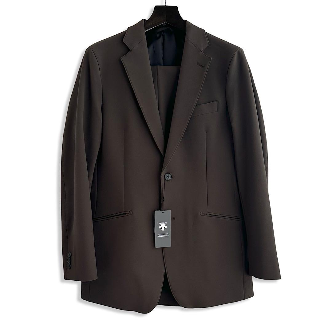 小訳 デサント ストレッチスーツ 撥水加工 茶 ブラウン A7