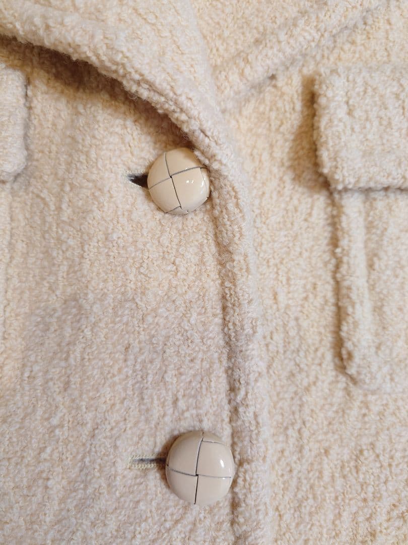 GUCCI ソフトブークレ　ツイードジャケットコート　サイズ36 美品