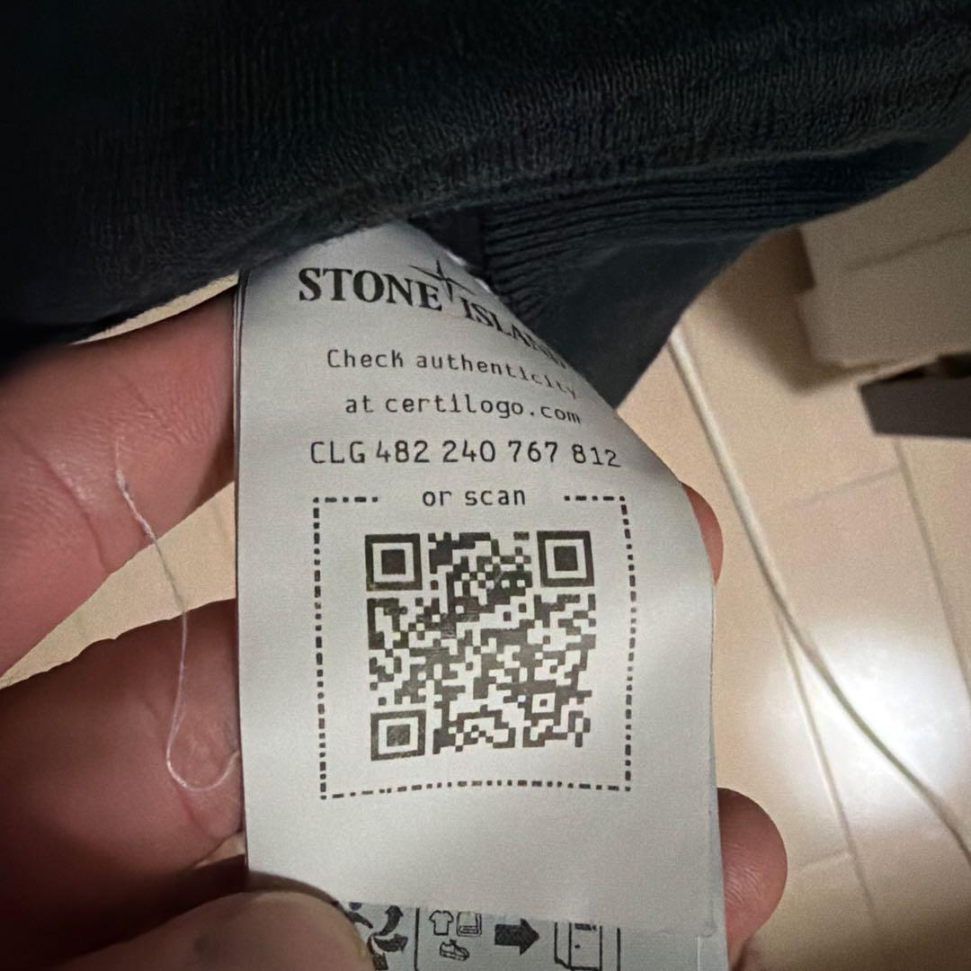 STONE  ブラック 長袖トレーナー