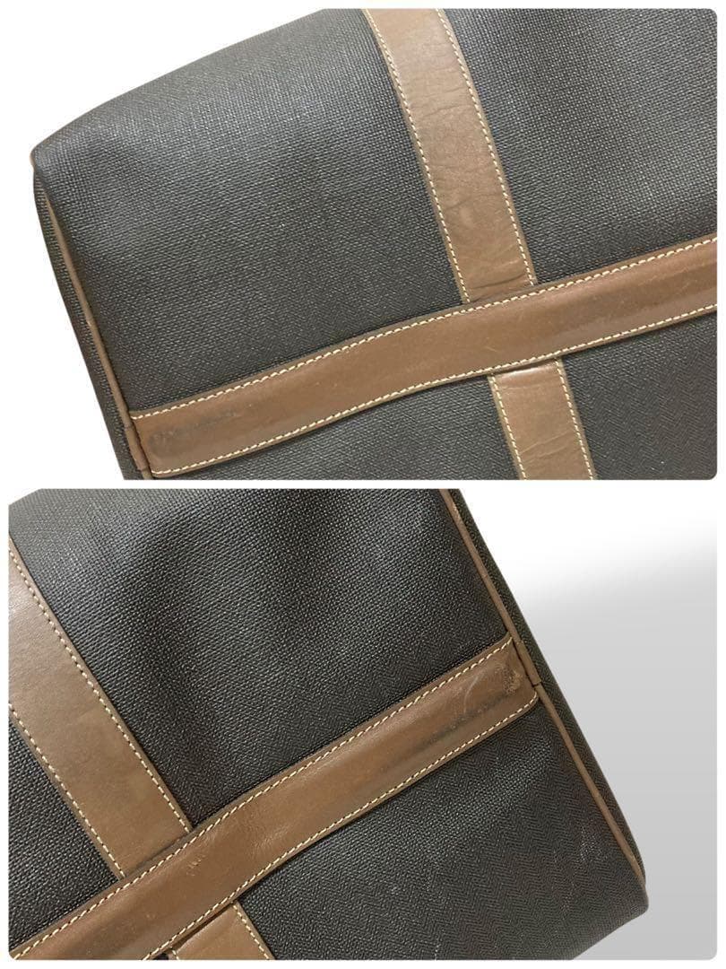 【美品】ダンヒル　ボストンバッグ　トラベル　PVC レザー　大容量　ヴィンテージ