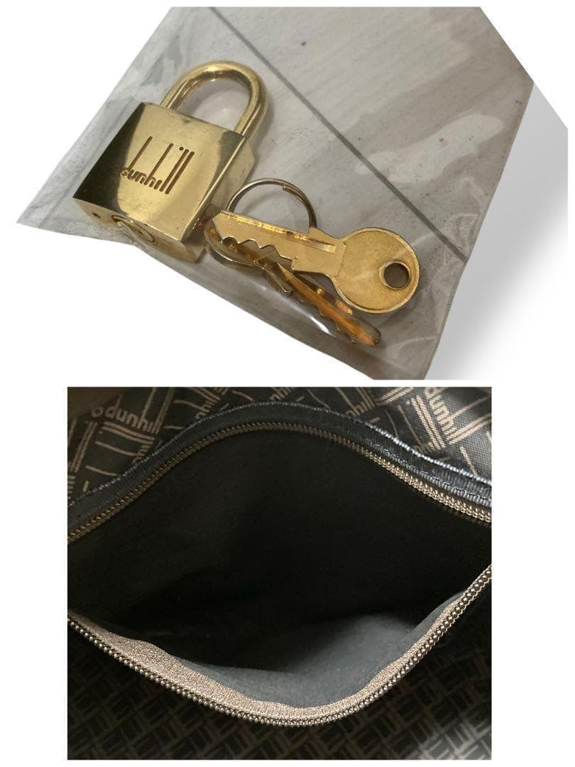 【美品】ダンヒル　ボストンバッグ　トラベル　PVC レザー　大容量　ヴィンテージ