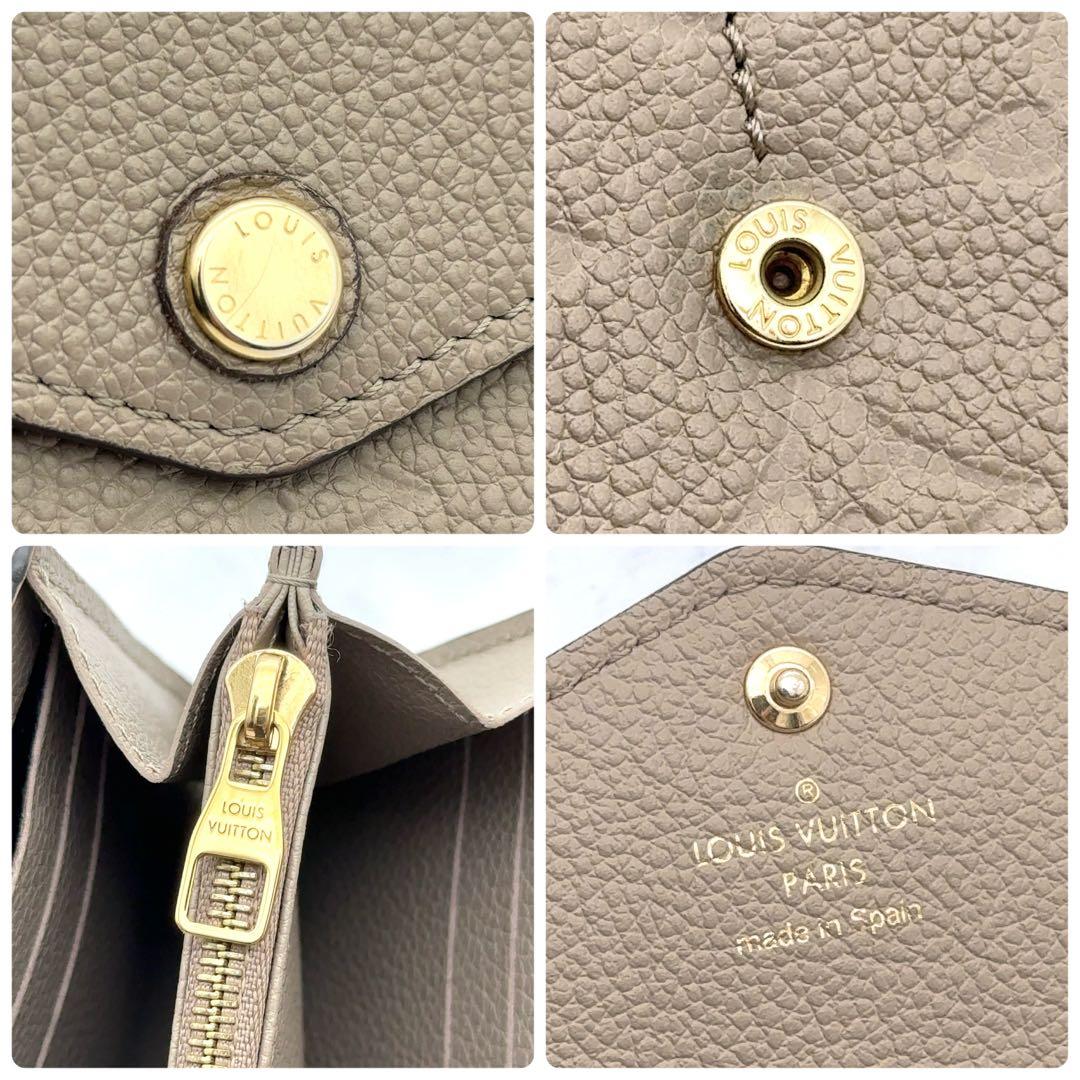 【新品級】ルイヴィトン アンプラント サラ トゥルトレール 長財布 ベージュ