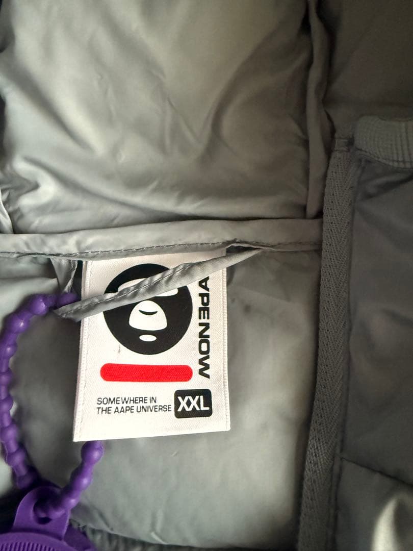ジャケット・アウター AAPE NOW HOODIE DOWN JACKET