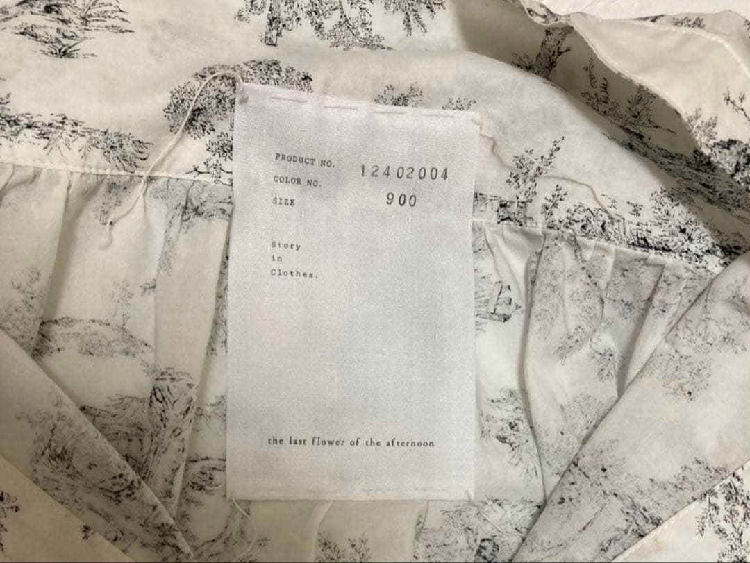 the last flower of the afternoon ロングシャツ