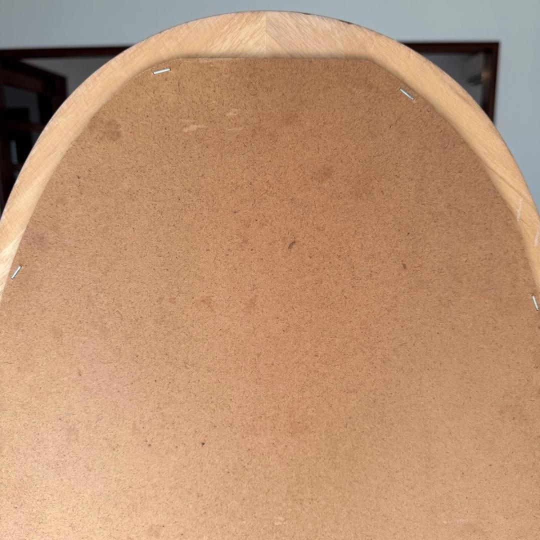 【送料込み】アンティーク　木製スタンドミラー　脚付き　姿見　822-5