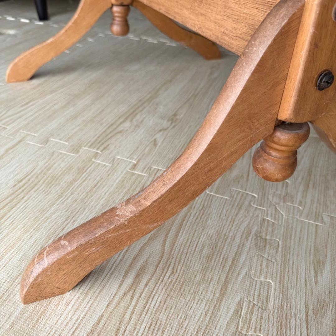 【送料込み】アンティーク　木製スタンドミラー　脚付き　姿見　822-5