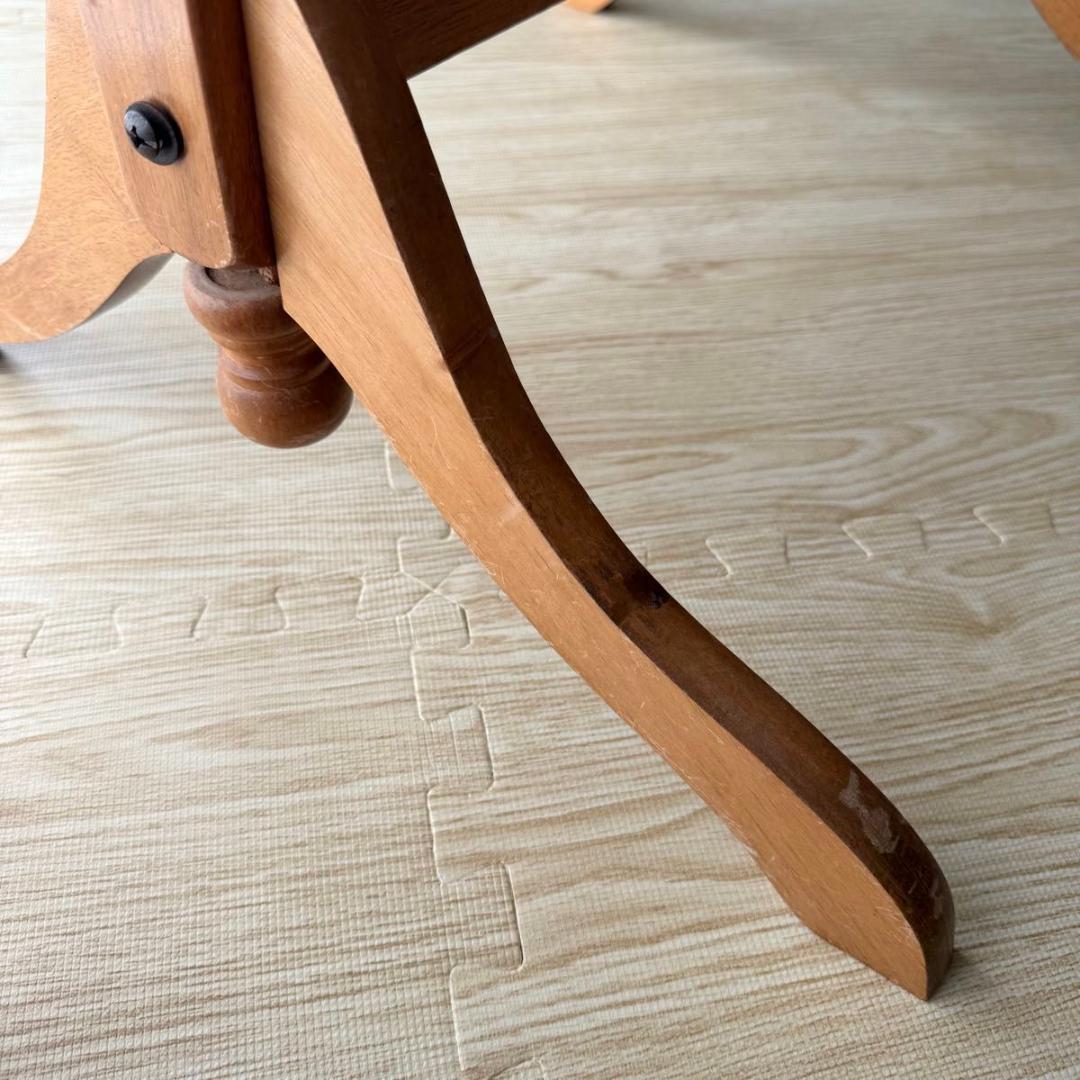 【送料込み】アンティーク　木製スタンドミラー　脚付き　姿見　822-5