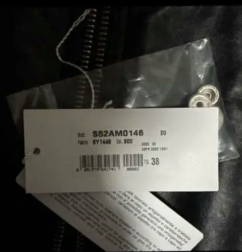 美品MM6 Maison Margiela シングルライダースジャケット 38