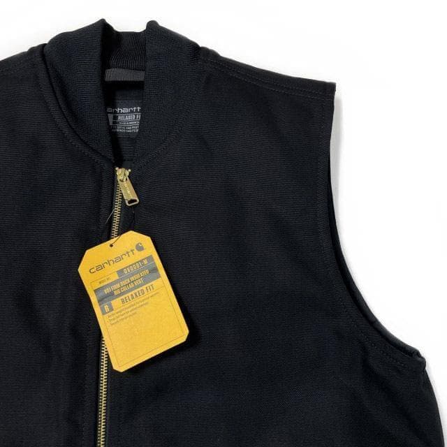 カーハート ダックベスト US購入(M/T)黒 181218
