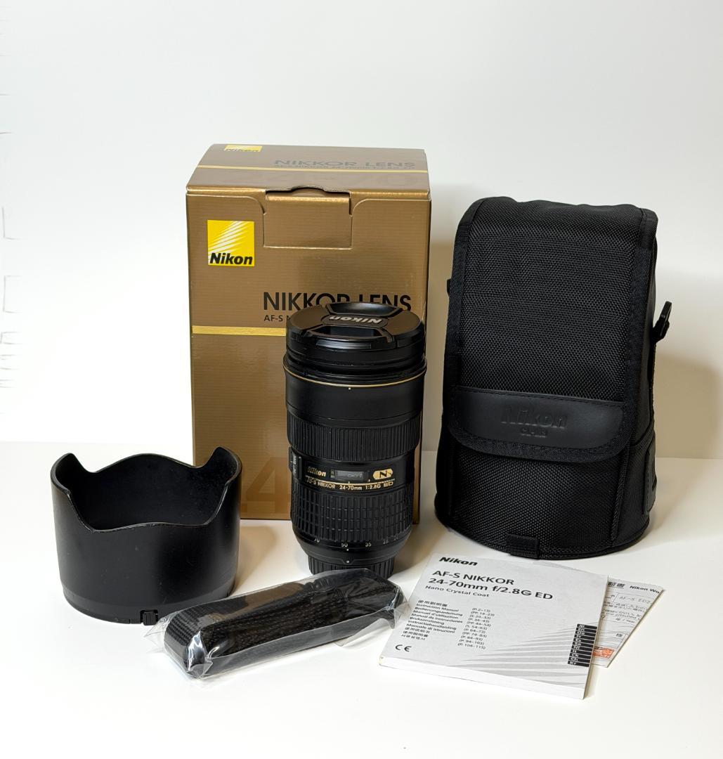 Nikon 24-70mm f2.8G ED 大三元 ナノクリ フード付