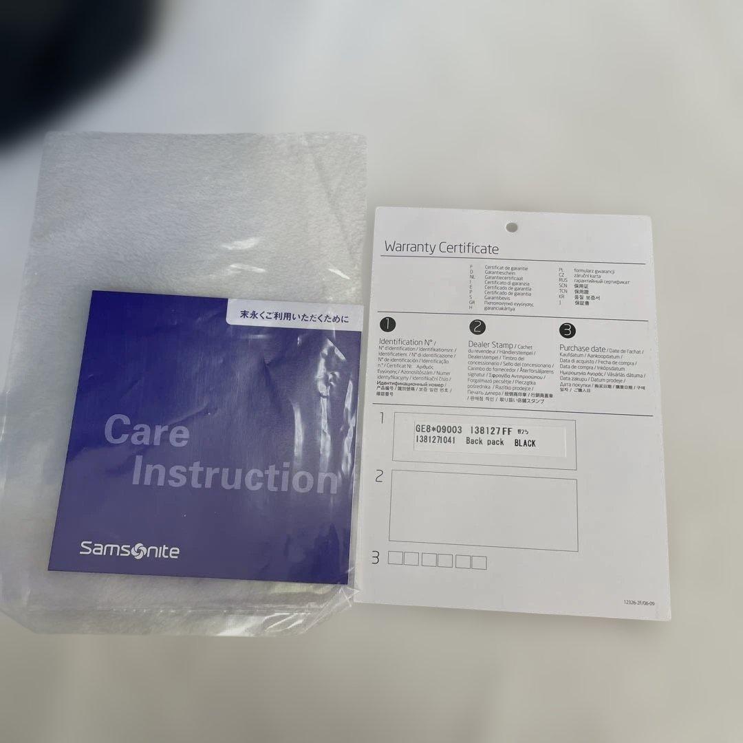 美品サムソナイト　レッド　ブラック　バックパック　リュック　バイアス