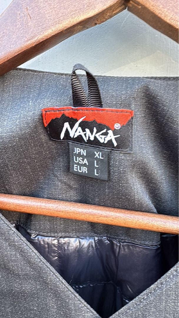 NANGA ノーカラージャケット グレー XL