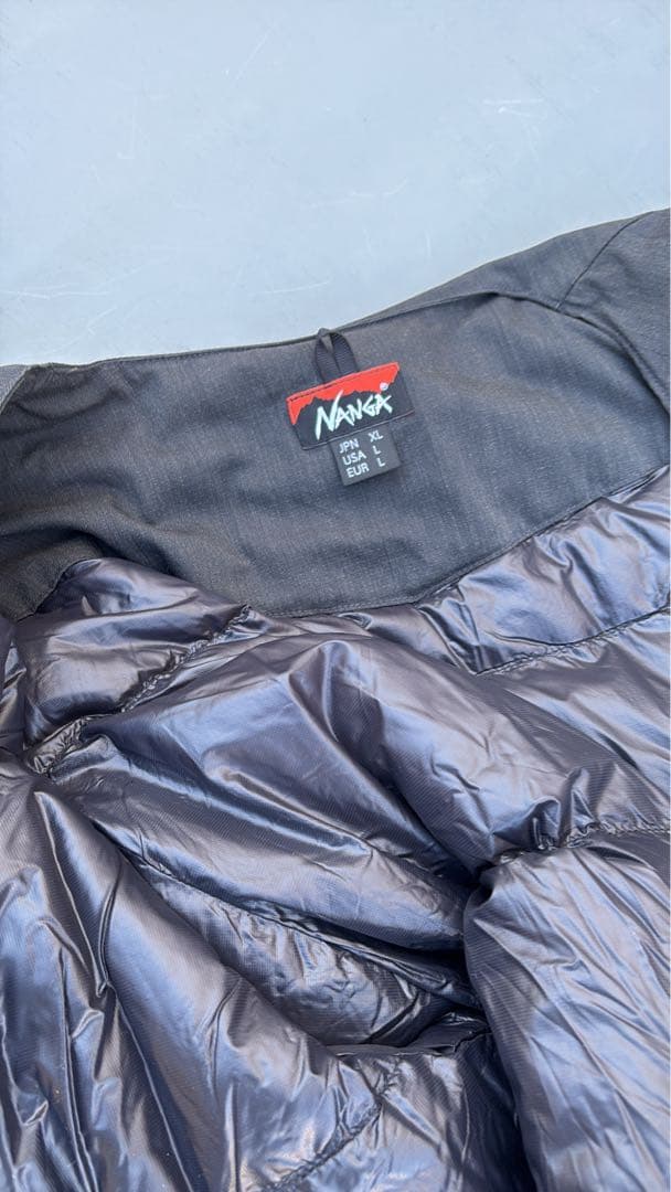 NANGA ノーカラージャケット グレー XL
