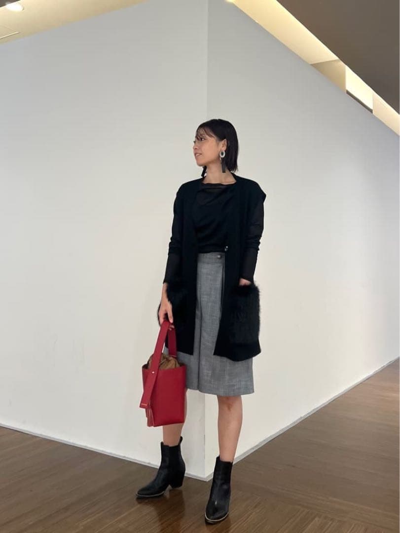 ルーニィ新品紙タグ付き⭐️洗える❗️ツイード調バミューダパンツハーフパンツ