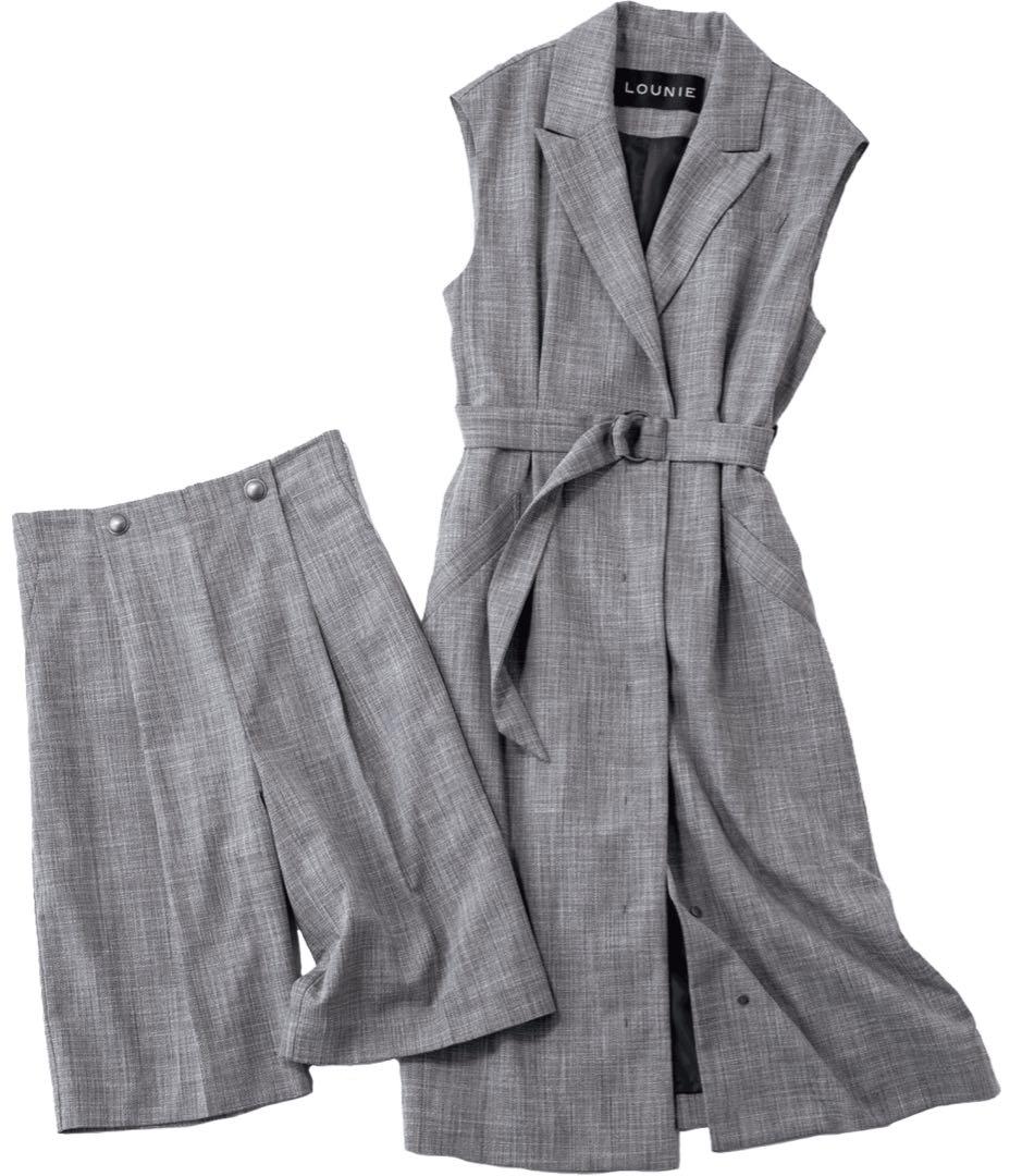 ルーニィ新品紙タグ付き⭐️洗える❗️ツイード調バミューダパンツハーフパンツ