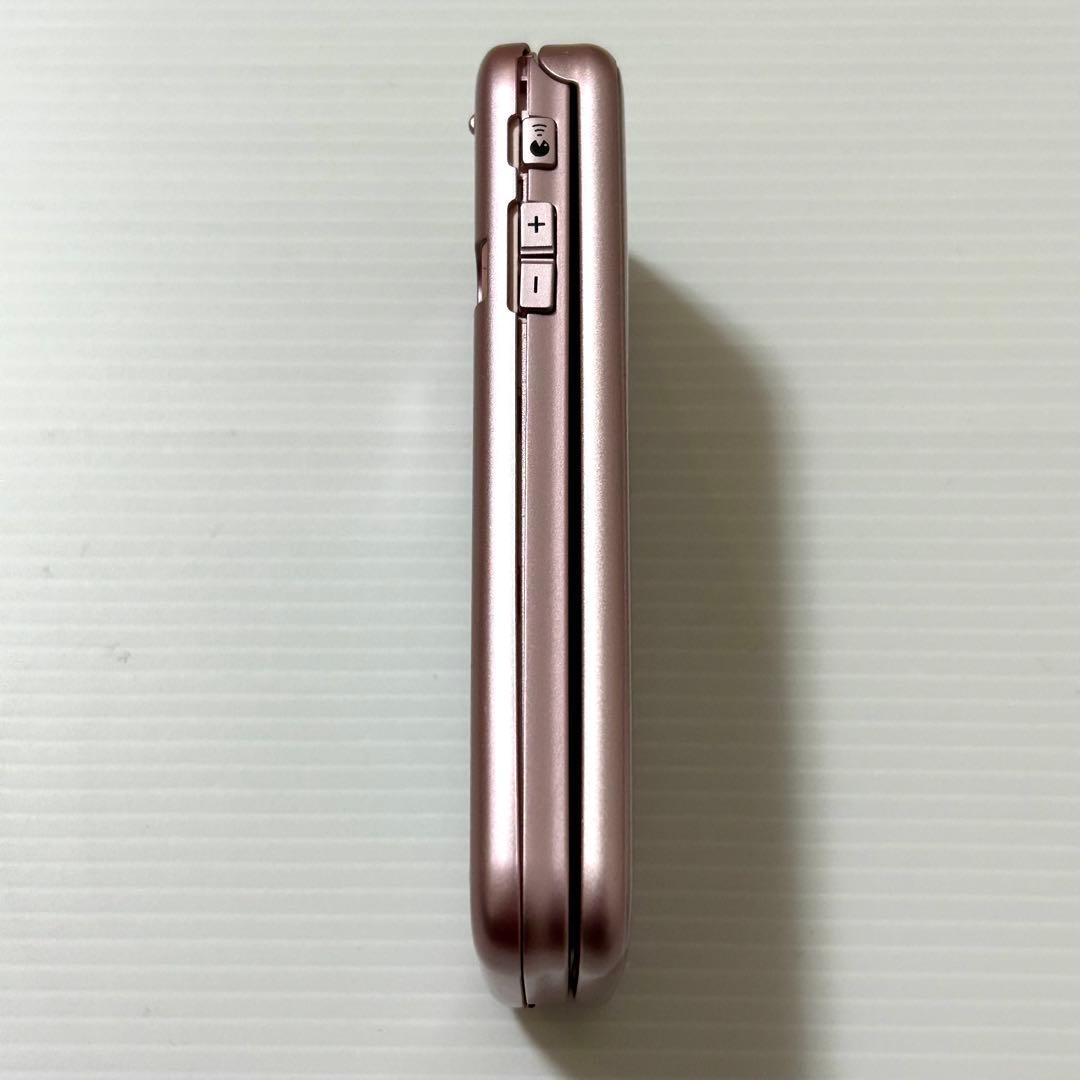 【美品】docomo らくらくホン F-01M ピンク 充電器＆卓上ホルダ付き