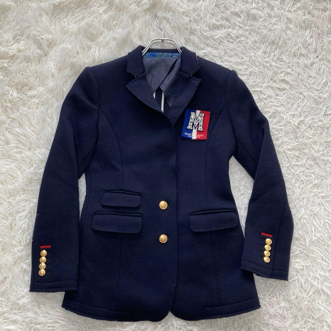 SOV. ✨紺ブレ　テーラードジャケット　　 ワッペン　金ボタン ビジュー