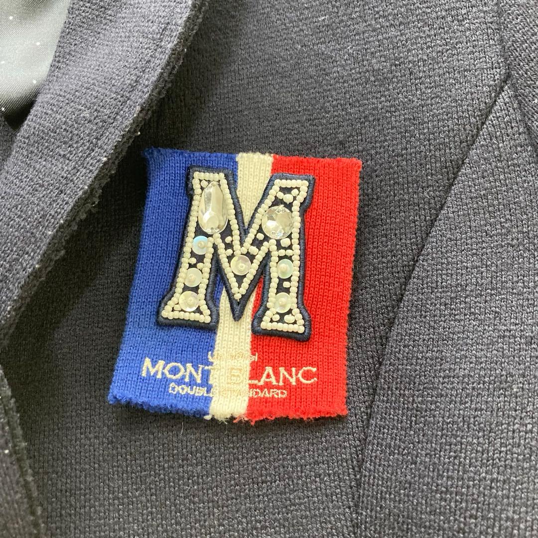 SOV. ✨紺ブレ　テーラードジャケット　　 ワッペン　金ボタン ビジュー