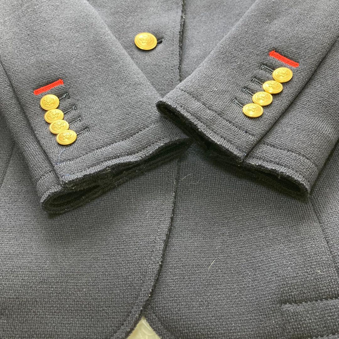 SOV. ✨紺ブレ　テーラードジャケット　　 ワッペン　金ボタン ビジュー