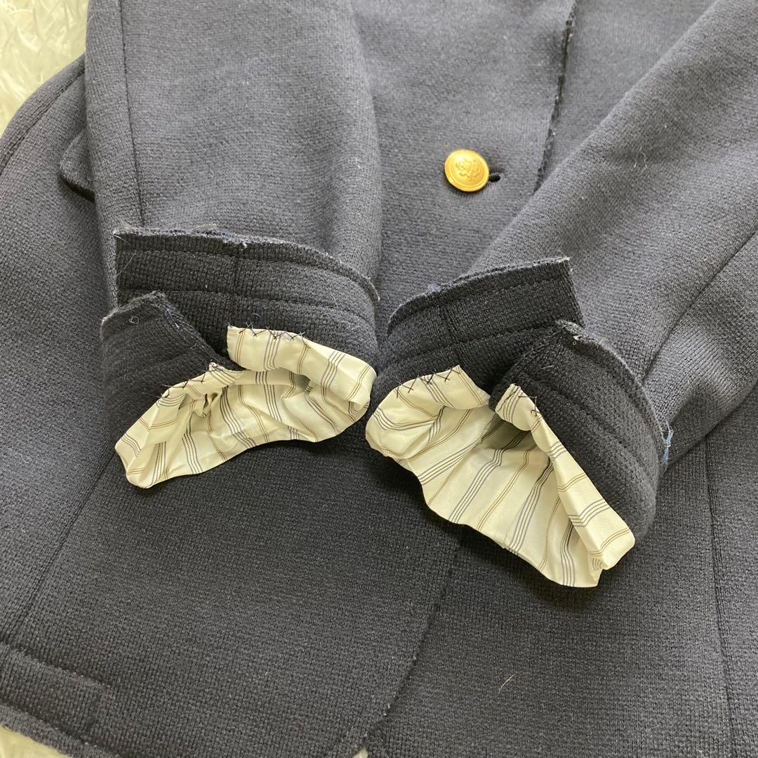 SOV. ✨紺ブレ　テーラードジャケット　　 ワッペン　金ボタン ビジュー